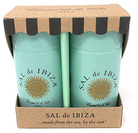 Sal de Ibiza Meersalz- und Pfefferstreuer aus Keramik Granito Pur und Pimienta Pur 90g/40g Set
