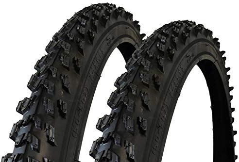 VDP Kenda K829 Lot de 2 peignes de vélo 24 – 24 x 1,95 (50-507) – Pneus crantés VTT – Trekking – Noir