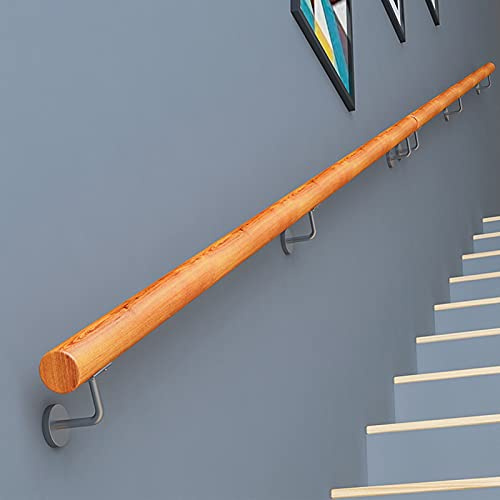 WL-ZZZ Kit di ringhiera di Scale in Legno corrimano per Scala |Contro Il Muro Banister Indoor Loft Anziano bracciolo Anziano corridoio Asta di Supporto per Esterni Maniglie (Size : 420cm)