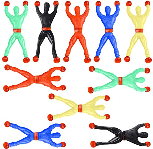SPOKKI 20 Pcs Sticky Men Toys, Window Crawler Men Stretchy Sticky Toys Für Partytütenfüller, Coole Sachen Für Kinder, Klassenzimmerpreise/belohnungsspielzeug/paketgeschenke Für Jungen Und Mädchen