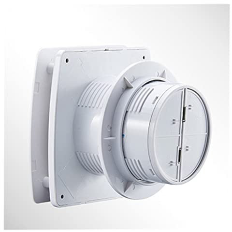 Cooling Fan 6'' 150mm Home Ventilation Fan Bathroom Garage Exhaust Fan Wall Mount, Strong Exhaust (Ultra Silent)