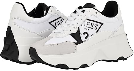 Guess Calebb3 sneakers för kvinnor, Vit svart 144, 41 EU