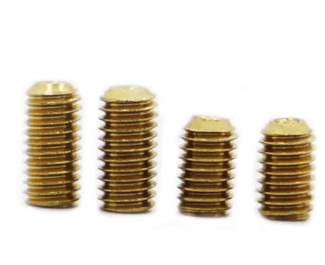 SEIDER Gewindestifte mit Innensechskant und Innensechskant, Madenschrauben aus Messing M2, M2,5, M3, M4, M5(8mm,M4 5pcs)