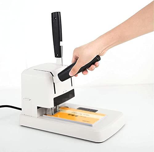 Finanzielles Gutschein-Bindegerät, kabelloses Aounting, manuelles Stanzgerät, Heißschmelz-Nietrohr, kleines Klebebindegerät, geeignet für das Büro, die Stanz- und Heftzeit beträgt