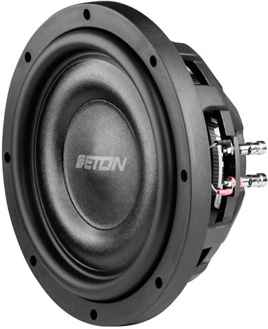 ETON MW 10 Flat – Kraftvoller, Flacher 25 cm / 10 Zoll Subwoofer, Langhub Bass fürs Auto, Tiefton Lautsprecher mit Ferrit-Magnet, 2 x 2 Ohm Doppelschwingspule, 2 x 350 Watt, 1 St.