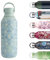 Chilly's Series 2 Water Bottle - Stainless Steel Thermal Bottles with Double Wall Vacuum, Soft Collar & Carry Loop - Eleni, 500ml