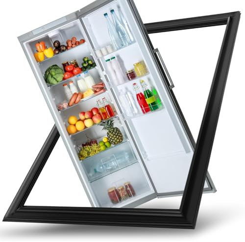 AWFOM Junta de Puerta Frigorífico Nevera Universal Sello Magnético para Puerta De refrigerador y Congelador,Negro