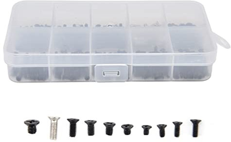 Risegun Cross Screw 500Pcs Laptop Screw Set, Stainless Steel Cross Screws Accessory Kit for Maintenance and Repair, Computer Screw Assortment, Various Sizes