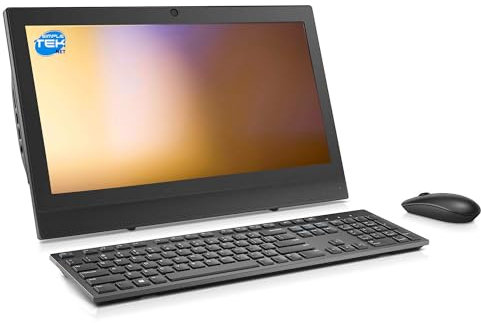 SIMPLETEK – All in One (AiO) 20 HD i5 32GB 120GB | Windows 11 Pro | DisplayPort | DVD-RW | VESA | Con kit de ratón y teclado inalámbrico (Reacondicionado)