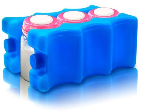 STGBCST Enfriador y Bolsa de Almacenamiento para Leche Materna con Bolsas de Hielo Reutilizables para Lonchera