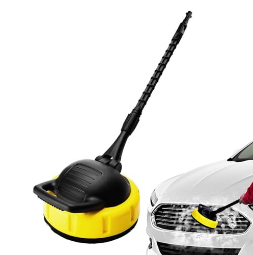 Hochdruckreiniger Besen Hochdruckreiniger Aufsätze Outdoor Scrubber | Mit Adapter, Bodenreiniger für Außenreiniger, Auffahrt, Terrasse, Gehweg, Deck, Boden, Beton, Gehweg, Steinpflaster