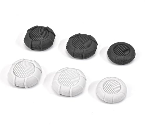 DLseego Tapas para el Pulgar para Switch 2, 6PCS Silicona Palillo Tapas Mejora la precisión del Control Fundas Protectoras de Joystick para Switch 2/ PS4/ PS5/ para Xbox,Gris