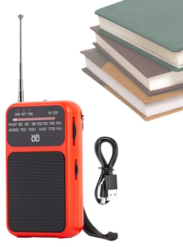 Radio Portátil De Supervivencia Recargable, 800mAh Multifunción Transistor De Bolsillo Compacto Con Excelente Recepción De Baterías, Equipo Multifunción