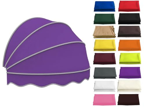 Tenda a baldacchino curvo per finestre e porte, 90 cm, pieghevole, per veranda, protezione UV, copertura per esterni, versatile riparo dal sole viola, per terrazze e balconi