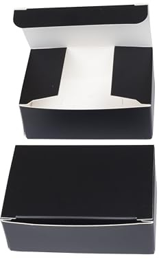 JamJar Print Black Business Card Tuck Boxes, 30 Pack, 90x55mm, Cardboard, Made in the UK