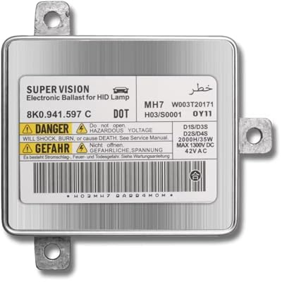 Compatible avec A3 S3 2009 2010 2011 2012 2013 OEM: 8K0.941.597 C W003T20171 Ballast De Phare Au Xénon 12V Ballast de Phare xénon