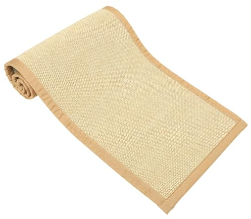 SOPOTUTU Estera de Tatami 50x150 Cm, Cojín de Suelo de Bambú Natural, Textura Tejida, Colchón Japonés Portátil, para Meditación y Descanso en Hogar, Oficina o Balcón, Grosor 1.5 Cm