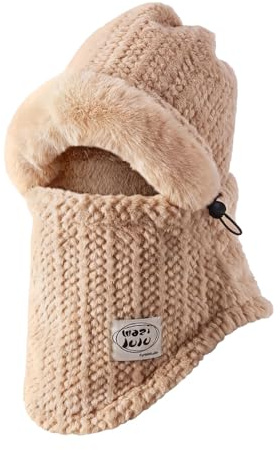 AYPOW Sturmhaube Winter Thermo Fleece Balaclava Skimaske, 3-in-1 kapuzenschal Winddicht Warme Schlupfmütze Gesichtshaube Nackenwärmer für Radfahren Snowboarden Skifahren Motorrad Herren Damen
