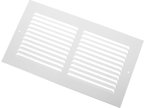 Kisangel Rejilla de Ventilación para Retorno y Salida de Aire, Metal Blanco 35x20x0,8cm, Filtro de Malla, Fácil Instalación para Hogar y Oficina