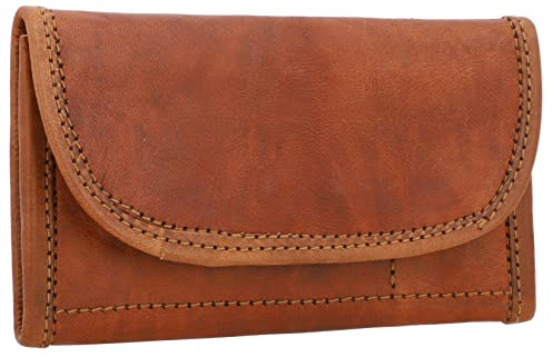 Gusti Portemonnaie Leder - Ranya Portmonee Geldbörse Damen Vintage Braun Leder