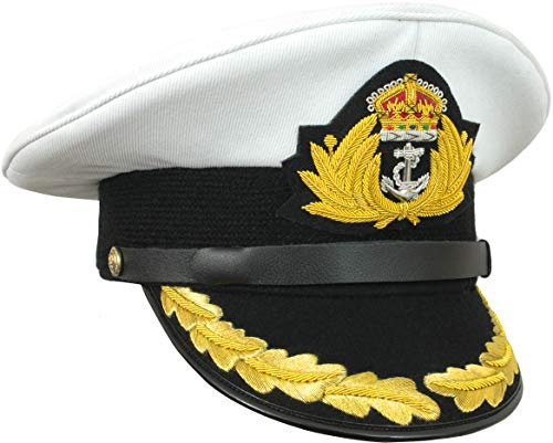 Epic Militaria Reproduktion WW2 Britisch Royal Navy Schirmmütze (X-Large - 60/61 cm)