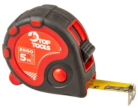Top Tools – Metro cinta métrica de acero, 5 m de Largo, Ancho 19 mm