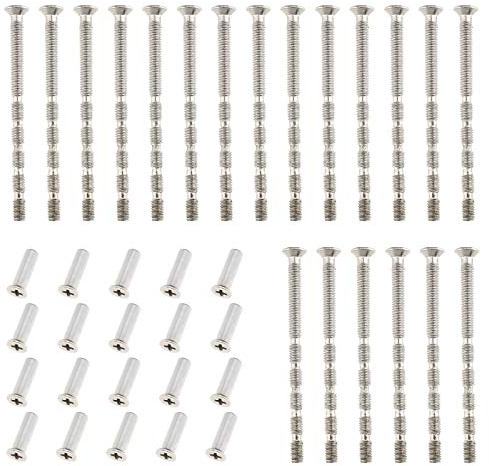 YINETTECH 20x M4x60mm Abreißschraube Universal Metall Verbindungshülse Schrauben Schraube für Türgriffe Verbindungskasten Wappen