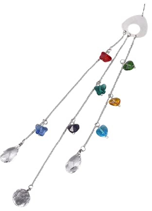 7 Chakra Suncatcher, Butterfly and Heart