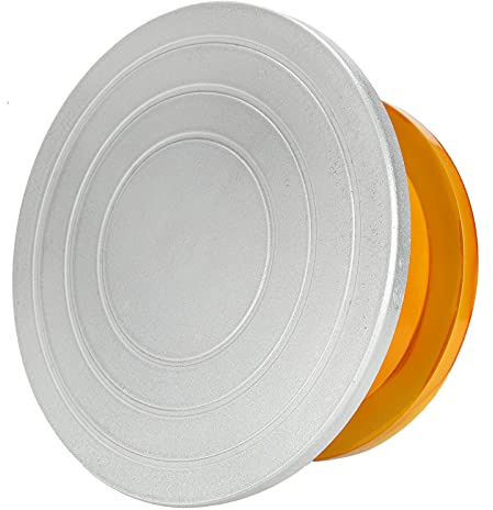 25cm Töpferscheibe Plattenspieler, Heavy Duty Metallkonstruktion Bildhauerscheibe Manuelles Schnitzrad Art Supply für Maler, Bildhauer und Dekorateure