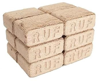 RUF Holzbriketts Briketts Kaminbriketts Holz Hartholz Eiche Buche Heiz Ofenbriketts Smokerbriketts (1x10 KG)