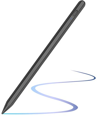 TQQ Penna per Apple iPad (2018-2023), 2 Generazione Pencil con Sensibile all'Inclinazione & Rigetto del Palmo, Stylus per iPad 10/9/8/7/6, Pro 11/12.9, Air 5/4/3, Mini 6/5