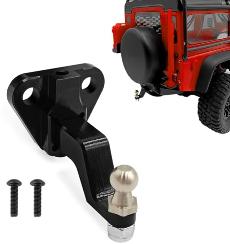 Runup Metall Schleppen Anhänger Hitch Schackel Haken für 1/18 TRX4 Defender | Aluminium Heavy Duty Anhängerkupplung Schäkel Haken Tra-xxas 1:18 RC Crawler Auto Upgrade Teile