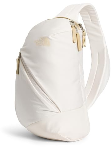 The North Face Women's Isabella Sling - Slim Carry Crossbody Bag with Large Main Compartment, Water-Repellent Finish, Gardenia White Dark Heather/Gravel-NPF, One Size