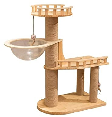PIPONS Katzenbaum Kratzbaum Katzenwohnung Katzenturm Raumkapsel Katzenstreu Katzenklettergerüst Sommer Kratzbaum Katzengerüst Kratzbaum katzenkratzbaum