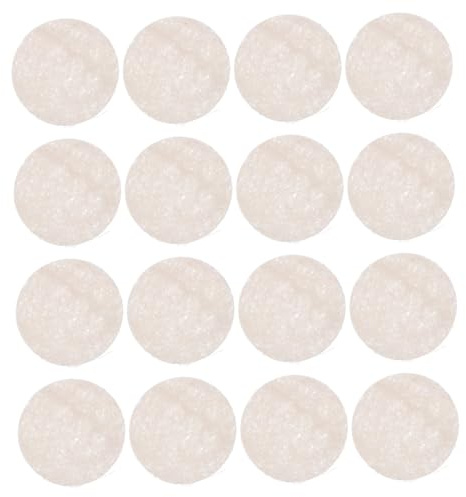 Esponjas Exfoliantes de Lufa Natural Redondas 18 Piezas Beige | Ducha y Baño, Uso Facial, Formato Práctico para Guardar, Pack de 18 Unidades
