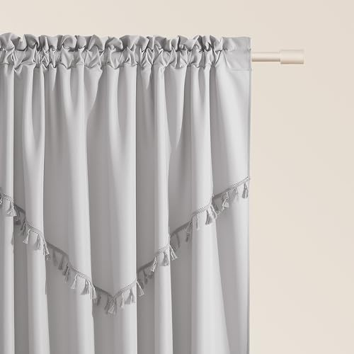 room99 Vorhang mit Kräuselband Chloe 140 x 250 cm Breite x Höhe Schiebegardinen Modern Curtain Wohnzimmer Schlafzimmer Hellgrau, 1 Stück