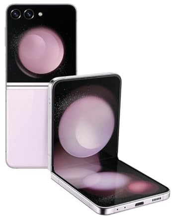 Samsung Galaxy Z Flip5 SM-F731B 17cm (6.7'') Double SIM Android 13 5G USB Type-C 8 Go 256 Go 3700 mAh Lavande Noir (Reconditionné)