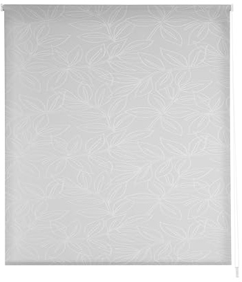 Estoralis | SELENE | Tenda a rullo | Traslucida tinta unita | Bianco/Gris | 100 x 255 cm (larghezza/altezza) dimensione del tessuto 97 x 250 cm. | Tende per finestre e porte