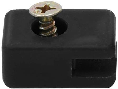 Somanki Spanndrahthalter mit Schraube 100 Sets, Zaunhalter, Maschendrahtzaun Zubehör, Clips Zum Anschrauben, Drahthalter, Fence Wire Tensioner, Anthrazit