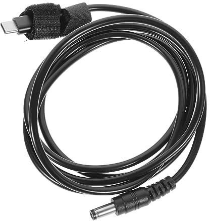 ibasenice Cable Diseño Fiable y Multifuncional Adaptador de Carga USB Tipo C a DC 5,5x2,1 Mm 12v Material de PVC y Cobre para Portátil para Uso Diario