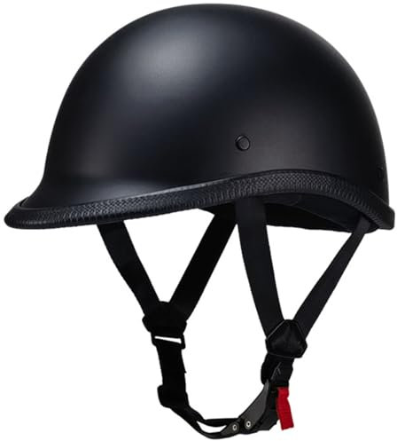 Casco Scodella Portatile Mezzi Caschi Jet, Mezzo Casco Da Motociclista Vintage, DOT/ECE Omologato Caschi Cromwell Caschi Casco Motorino Per Moto Chopper Scooter Motorino 2,L