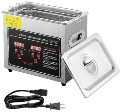 TIEOAXFT 2L 3L 6L 10L 22L 30L Ultrasonic Cleaner Stainless Steel Portable Heated Cleaning Washing Machine Ultrasound Home Appliance(3L)