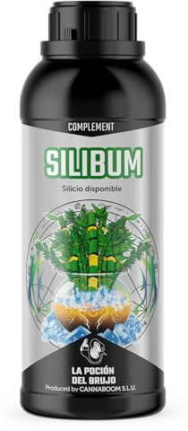 CANNABOOM - SILIBUM Bioestimulante para Plantas con 30% Silicio (1.000 ml) | Fortalecedor Vegetal para Cultivos Más Fuertes, Resistentes y Productivos | Mejora Raíces, Rendimiento
