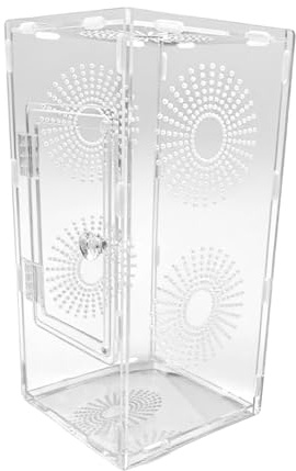 Springspinnen Habitat – Mini-Terrarium für -Insekten, stabiles Aufzuchtbehältnis | ideales Beobachtungsset für Jugendliche, Mädchen und Familien, perfekt für Naturfreunde – Kinderzimmer, Schul