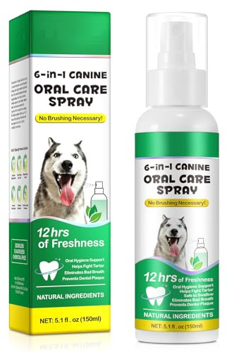 SteriMedo Dental Spray für Hunde & Katzen 150 ml, Zahnsteinentferner, Zahnpflege gegen Mundgeruch, Plaque und Zahnstein, Zahnspray für frischen Atem und gesunde Zähne