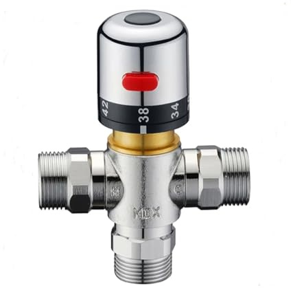 Thermostatventil G1/2/DN15 Thermostatventil Thermostatisches Mischventil Deckmontiertes Solarenergie-Rohrleitungsventil(DN20)