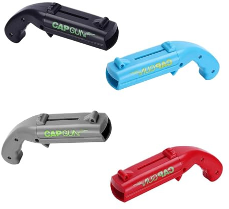 LATRAT 4 Stück Cap Gun Flaschenöffner Pistole, Lustige Schuss Flaschenöffner, Biergeschenke für Männer, Flaschenöffner Lustig für Party, Bar & Home