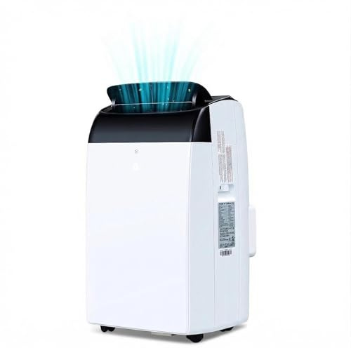 Climatizzatore Portatile 12000 BTU, efficienza energetica a++, refrigerante ecologico R290, climatizzatore 4-in-1 mobile senza unità esterna, raffreddamento, deumidificazione, ventilazione, funzione
