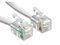 Bluecharge Direct 2m RJ10 to RJ10 (4P4C) Coiled Telephone Handset Cable Curly Lead Cord Wire WHITE