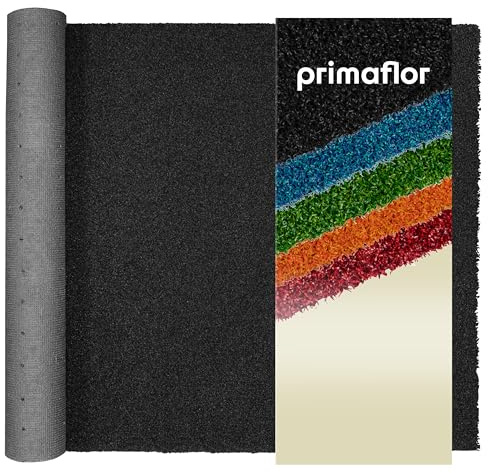 Primaflor Kunstrasen Wellness | Anthrazit 200 x 100 cm | 2,00 m oder 4,00 m breit | 12 mm | wetterfest | robuster Rasenteppich | Outdoor-Bodenbelag für Sport und als Bootsdeckbelag
